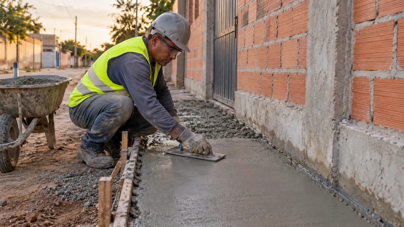 Concreto para Rampa e Área Externa